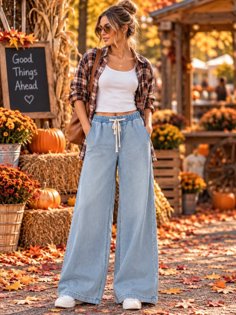 AE Jeans Low Rise Ultra Wide Leg Light Wash Stretch Denim Fall 90s Y2K Slouchy